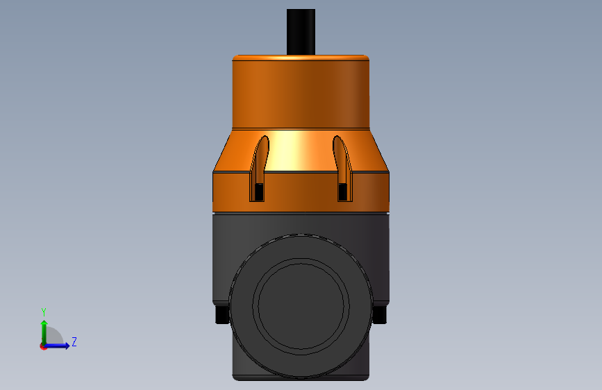 VALVE-ANGLE_DN50_PN10_U-PVC 左侧视图