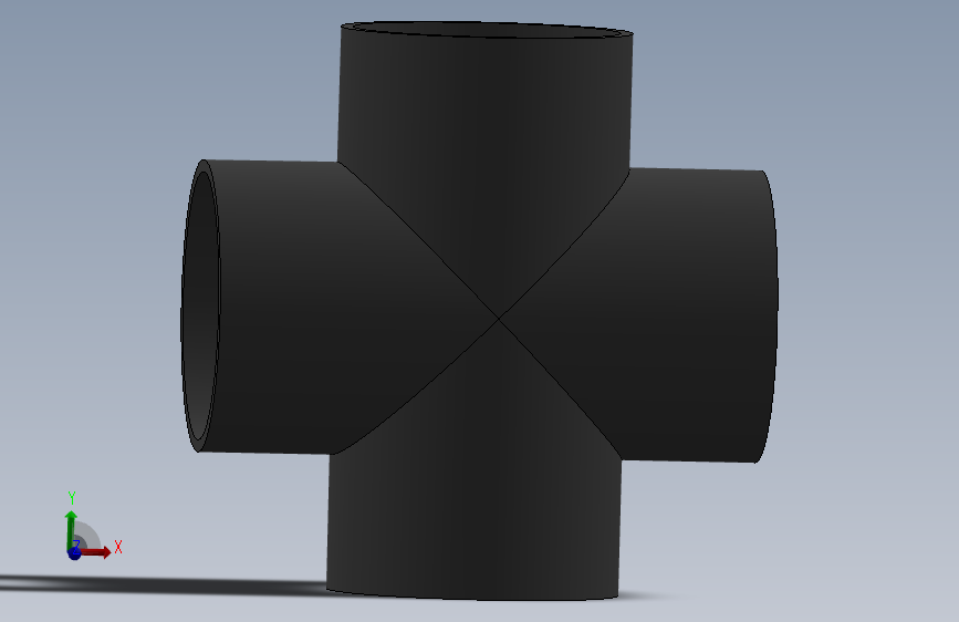 Cross DN350 PN10 U-PVC