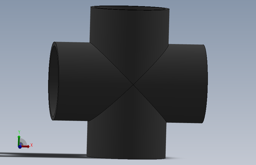 Cross DN250 PN10 U-PVC