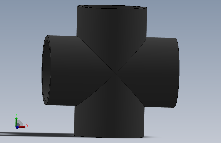 Cross DN125 PN10 U-PVC