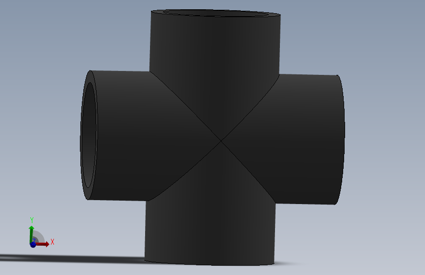 Cross DN40 PN10 U-PVC