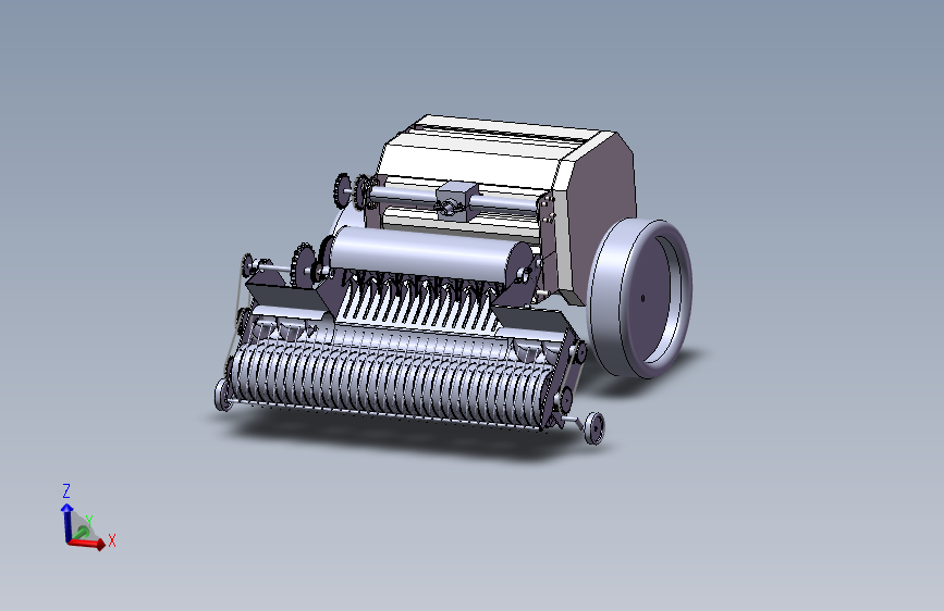 秸秆打捆机三维建模