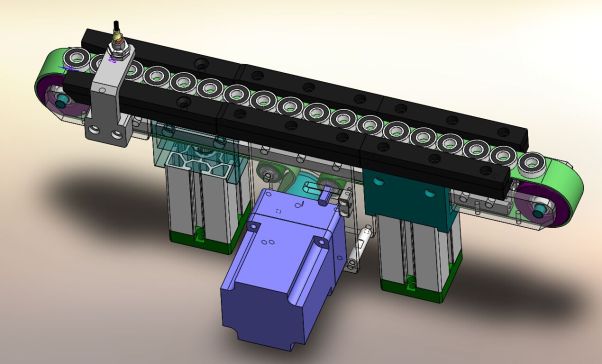 16份非标PVC皮带输送带3D图纸汇总 SolidWorks设计 输送机建模
