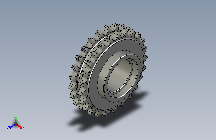 CQ托料从动双排链轮-AA200T
