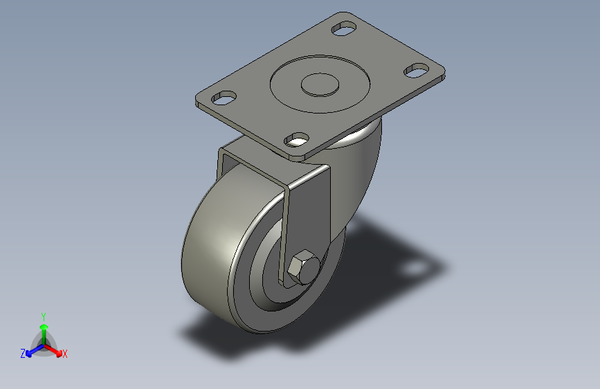 CZXD-活动脚轮CBL01-D75-P-1-F-B