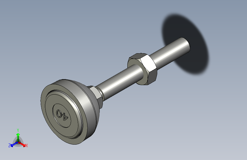 D40防震脚杯3401205A02-D40-M10-75