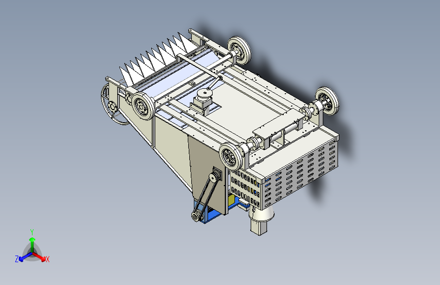 紫苏收获机三维图