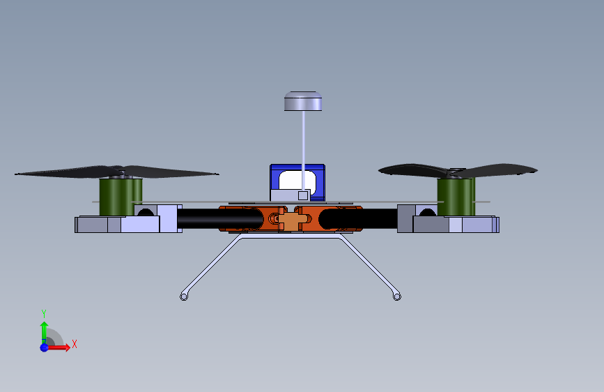 折叠四轴无人机