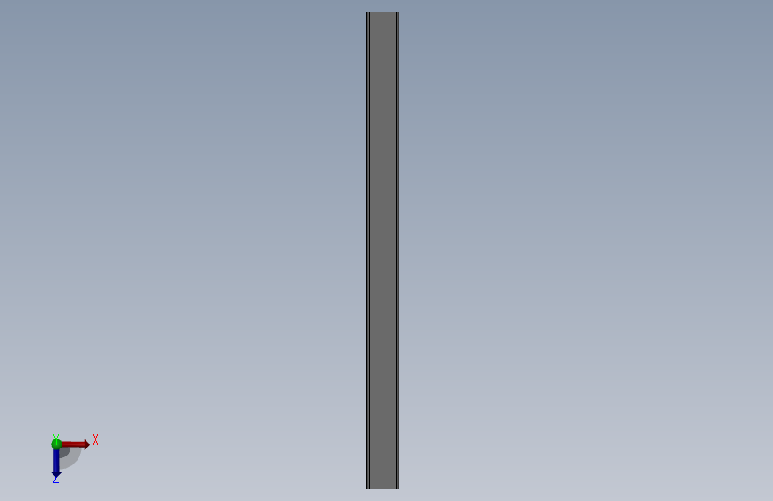 方通40×20×1.2x295(普通钢) 俯视图
