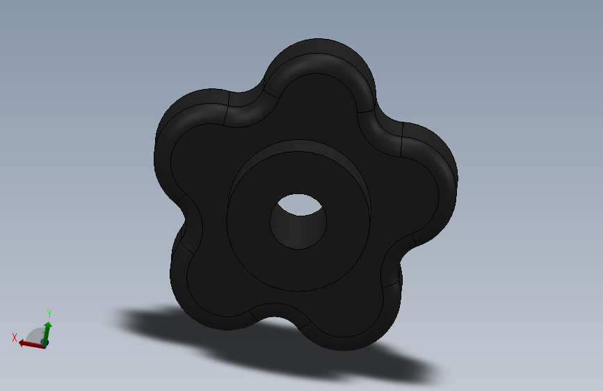 五星手拧螺母  M10