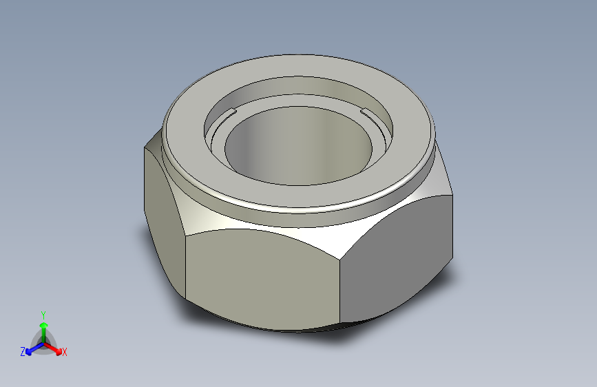 防松螺母 全金属锁紧螺母[WNCU-M12-B].step