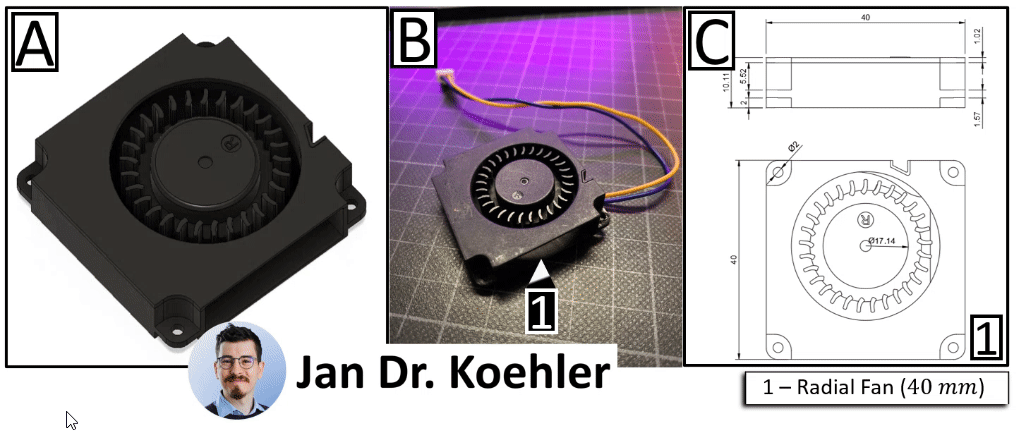 A0004149-40 mm 径向风扇