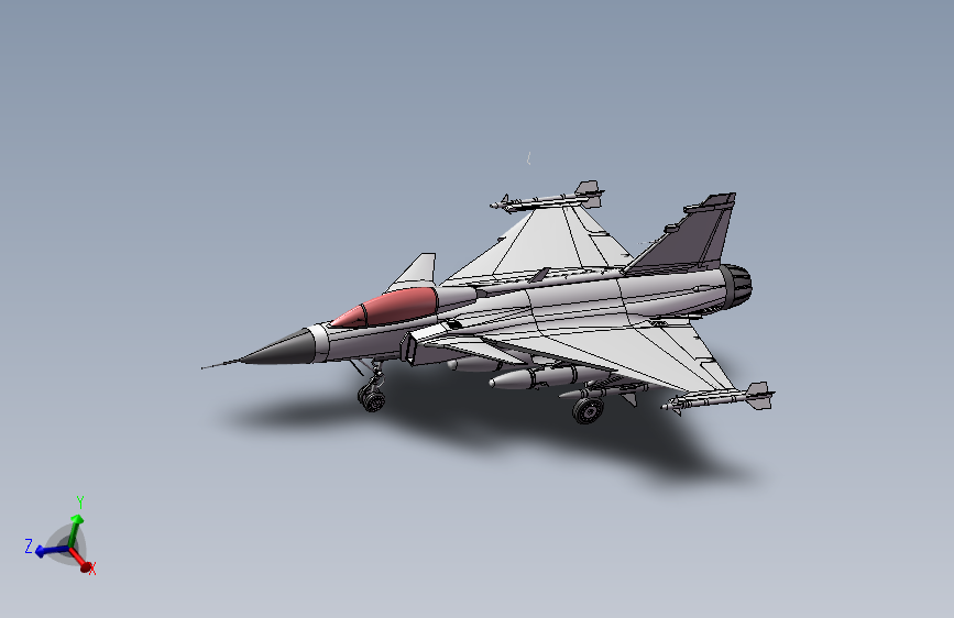 高精度JAS战斗机建模