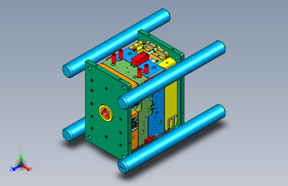 某米汽车仪表台下侧护板塑胶模具