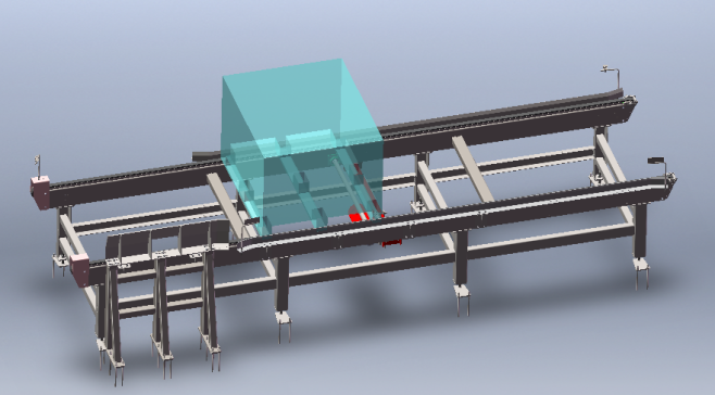 conveyor链条输送线3D数模图纸 STEP格式