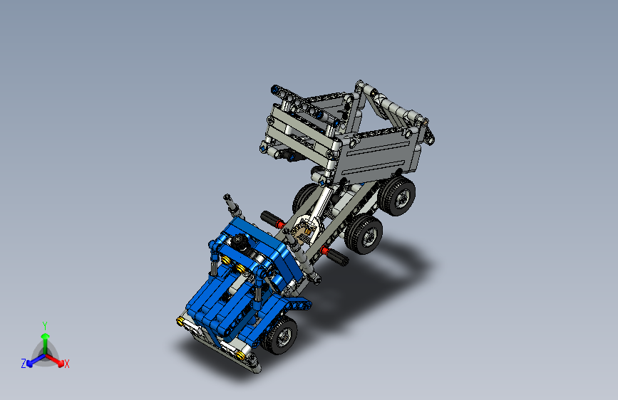 LEGO 42023建筑工程车拼装模型3D图纸 STEP格式