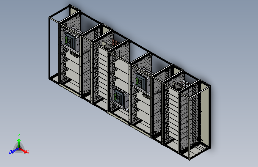 Rittal威图电柜结构3D图纸 STEP格式