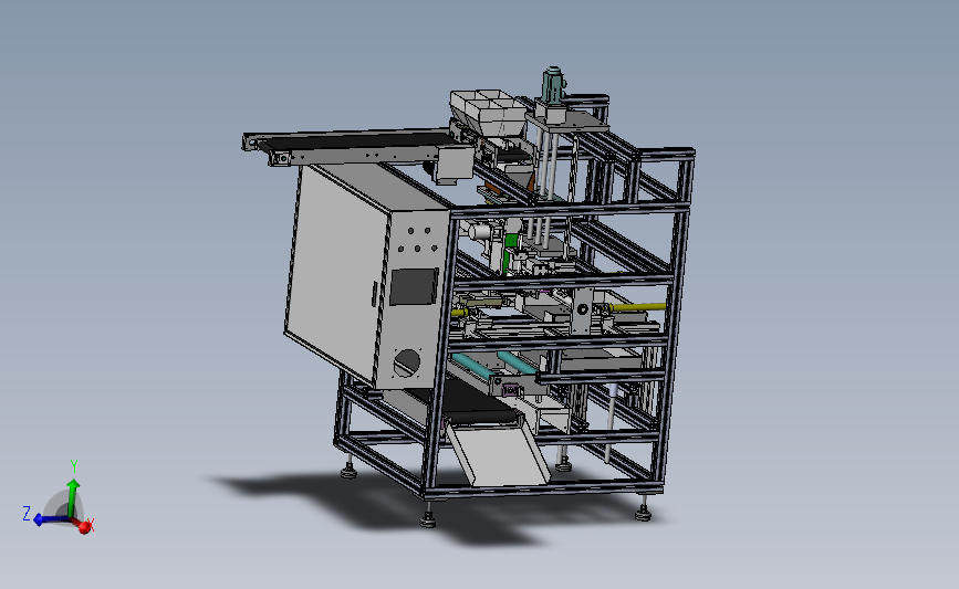非标自动包装机 食品包装礼品包装设备3D模型图纸 Solidworks设计
