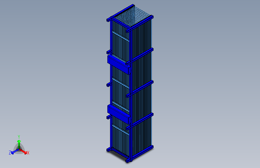工厂大型物料输送料框设计