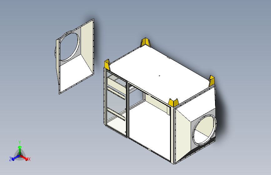 活性炭过滤箱2600X1500X2000