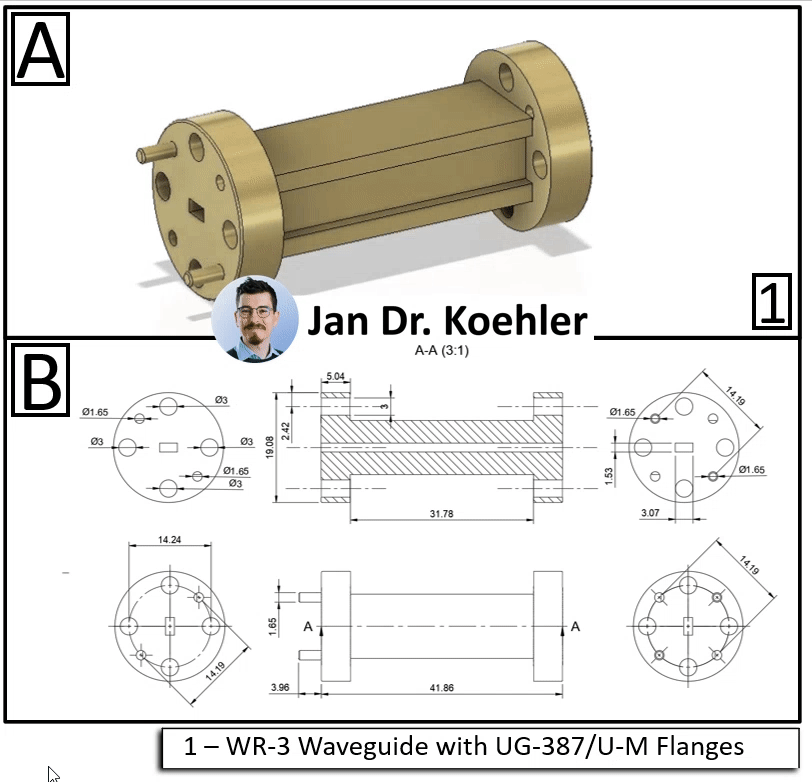 WR-3波导直段（手工建模）