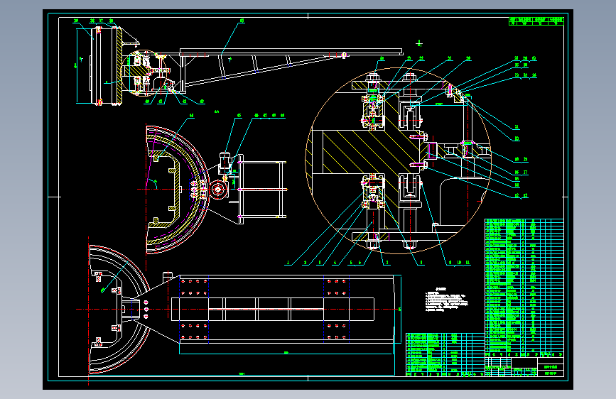 环形圆形辐射状立体车库设计源文件素材