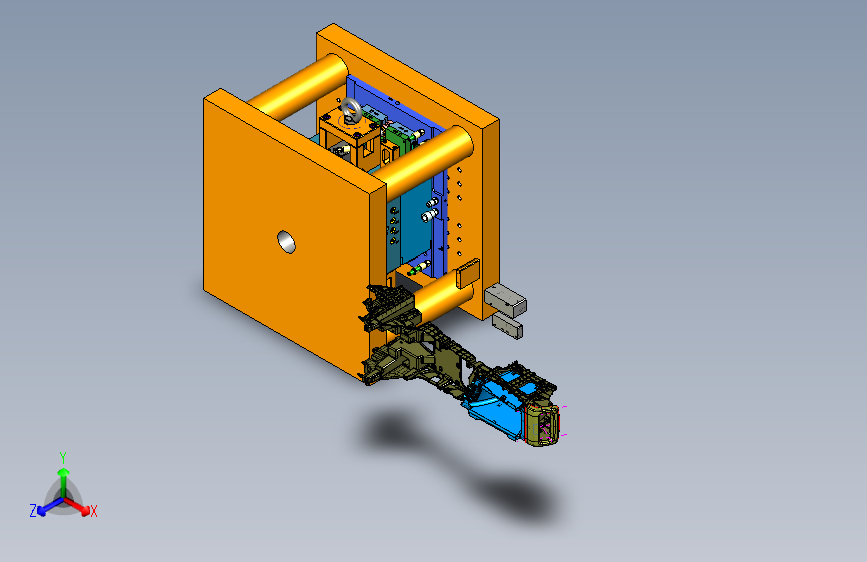 汽车后排空调面盖模具--1650489--55