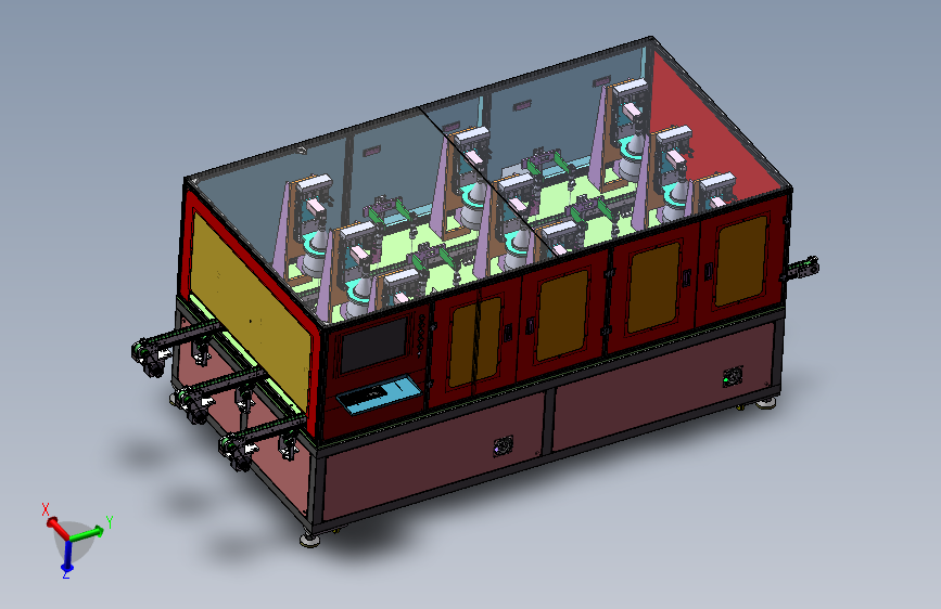 锂电池多轨道AOI视觉检测机