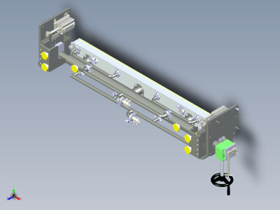 二涂封闭刮刀旋转机构 B向三维step