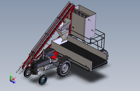 胡萝卜收获机收集装置设计三维SW2018+CAD图纸+说明书