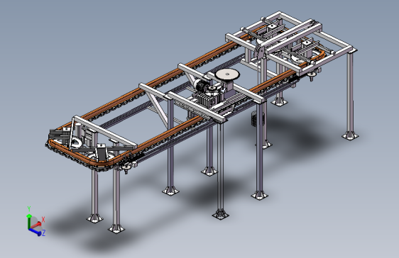 模锻链驱动悬挂输送机设计