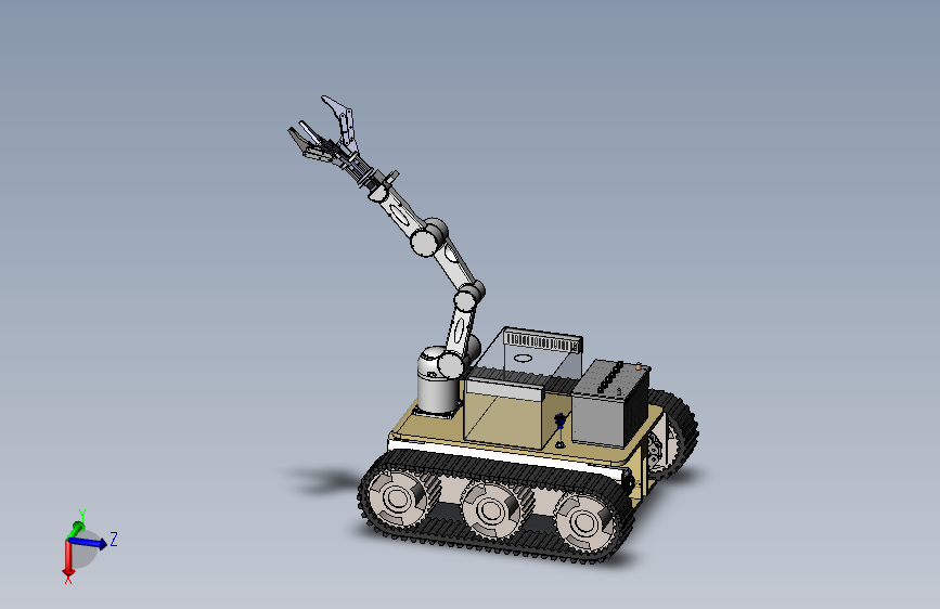 苹果履带采摘机器人