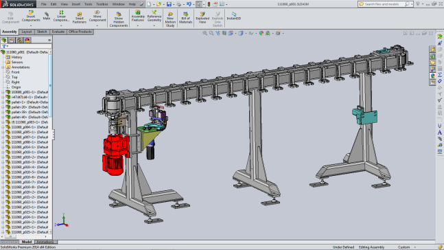 电动马达组装机总成（含回转式悬挂输送机）