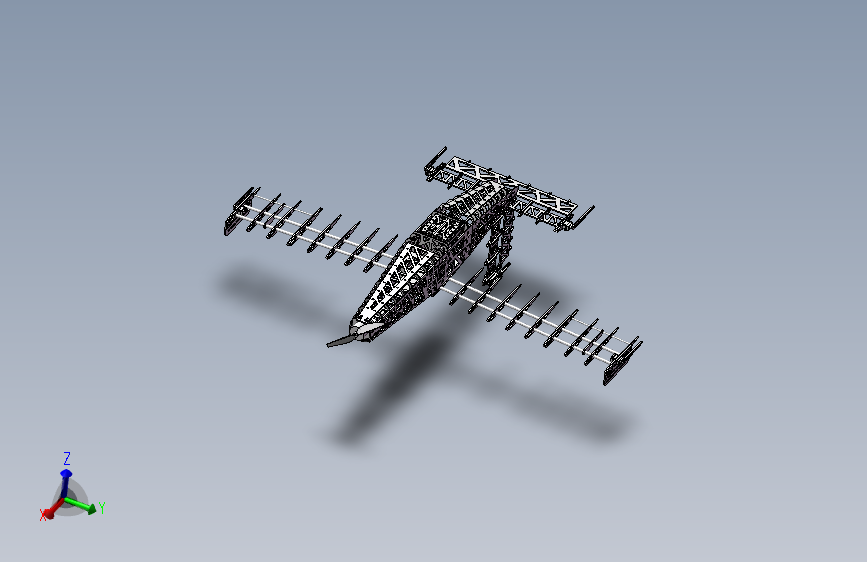 固定翼无人机航模框架