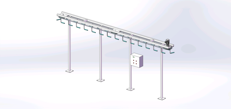 悬挂链输送设备CAD+三维SW