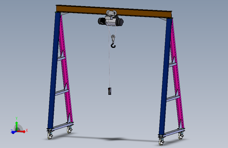 1吨行车-移动吊车