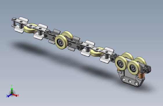 悬挂式传送带链