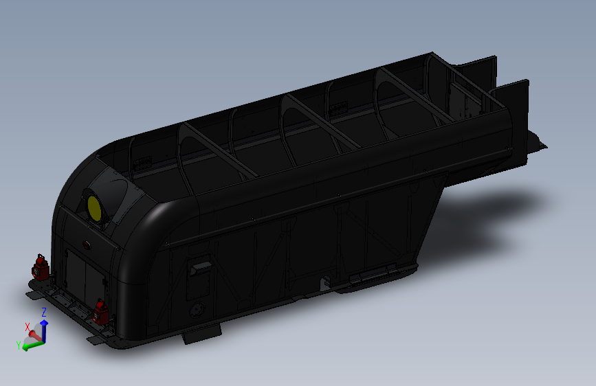 GM AM型煤仓3D数模图纸 STP格式