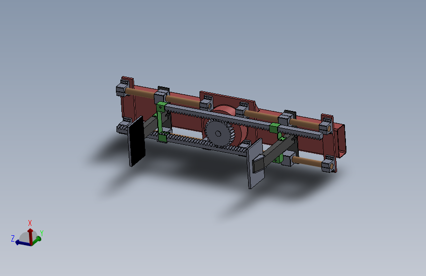 齿轮齿条式内撑夹爪