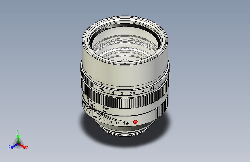 徕卡镜头三维stp