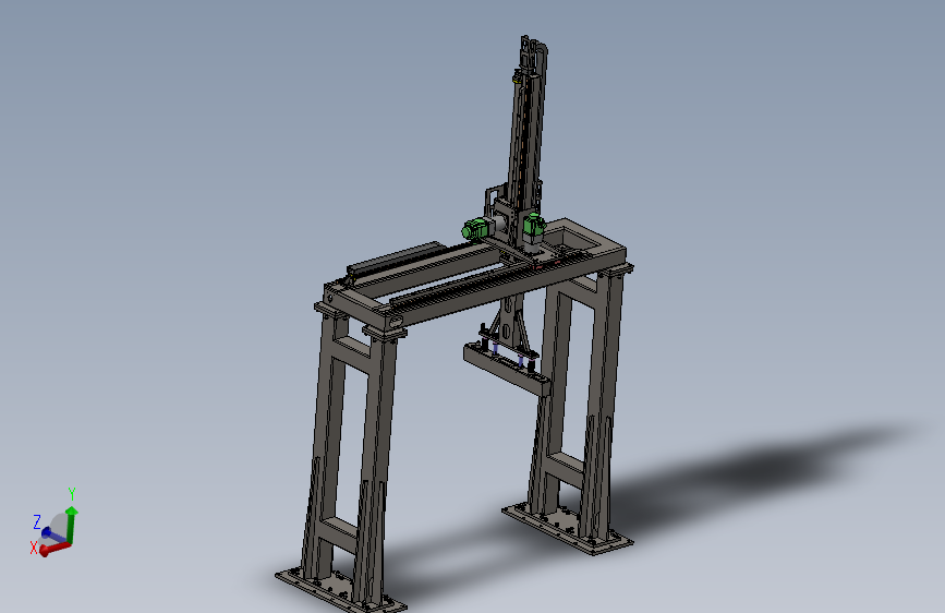 齿轮齿条的桁架机械手sw18