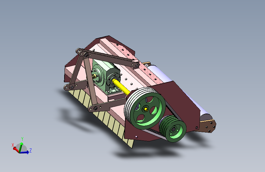 玉米秸秆粉碎还田机结构设计