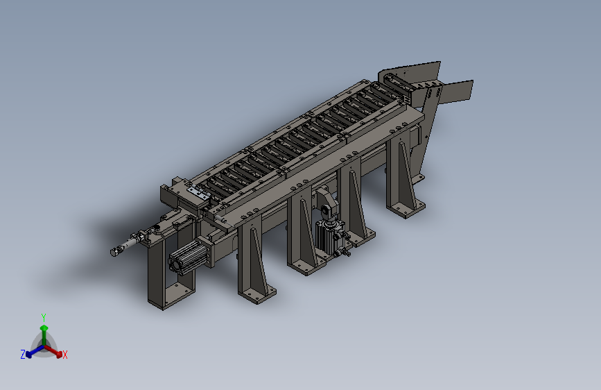 步进拨叉供料机构