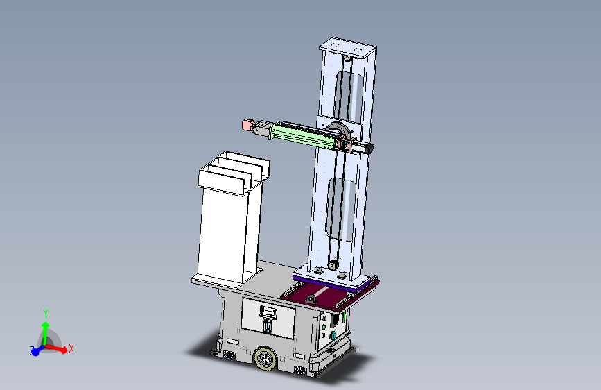 图书馆书架图书插放与提取机器人