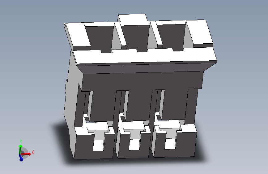 PH2.0-3P 插头 零件图