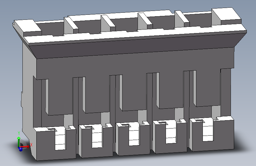 PH2.0-5P 插头 零件图
