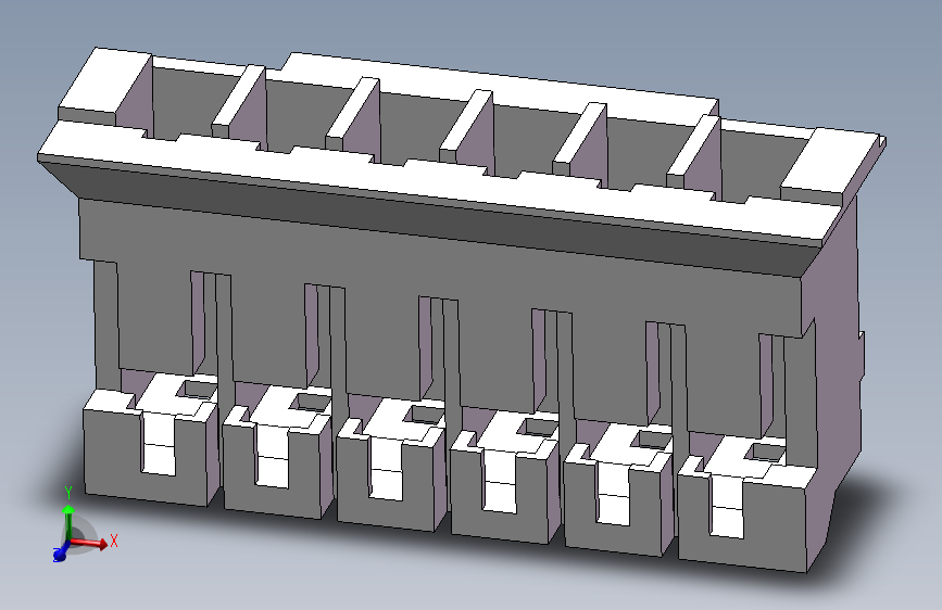 PH2.0-6P 插头 零件图