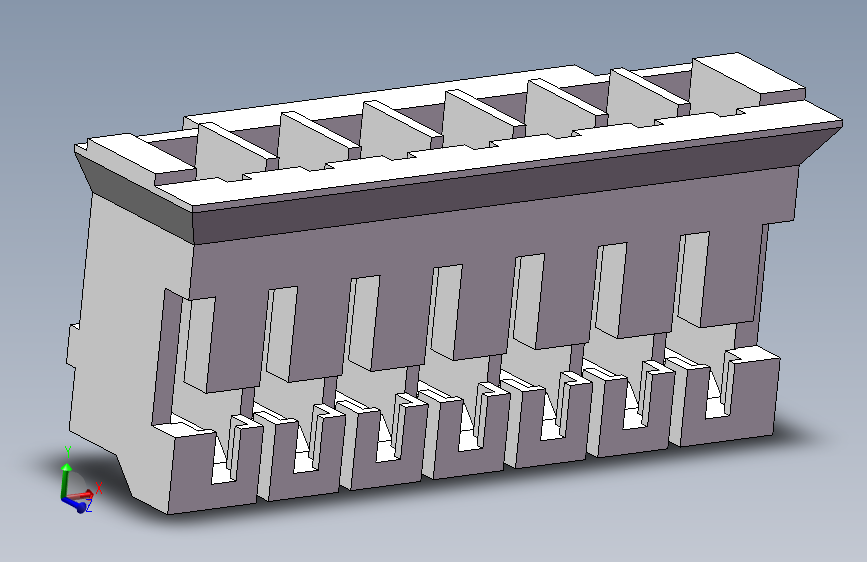 PH2.0-7P 插头 零件图