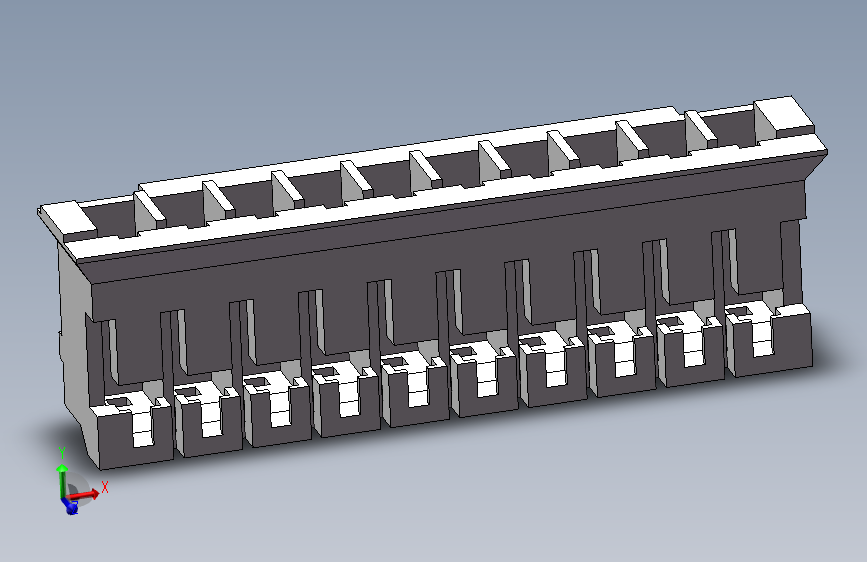 PH2.0-10P 插头 零件图