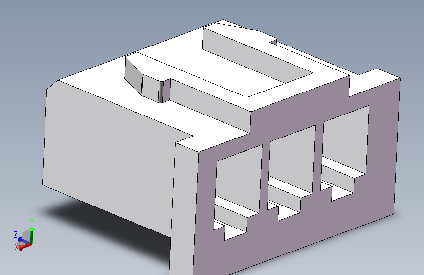 XH-2.54-3P 零件体.SLDPRT